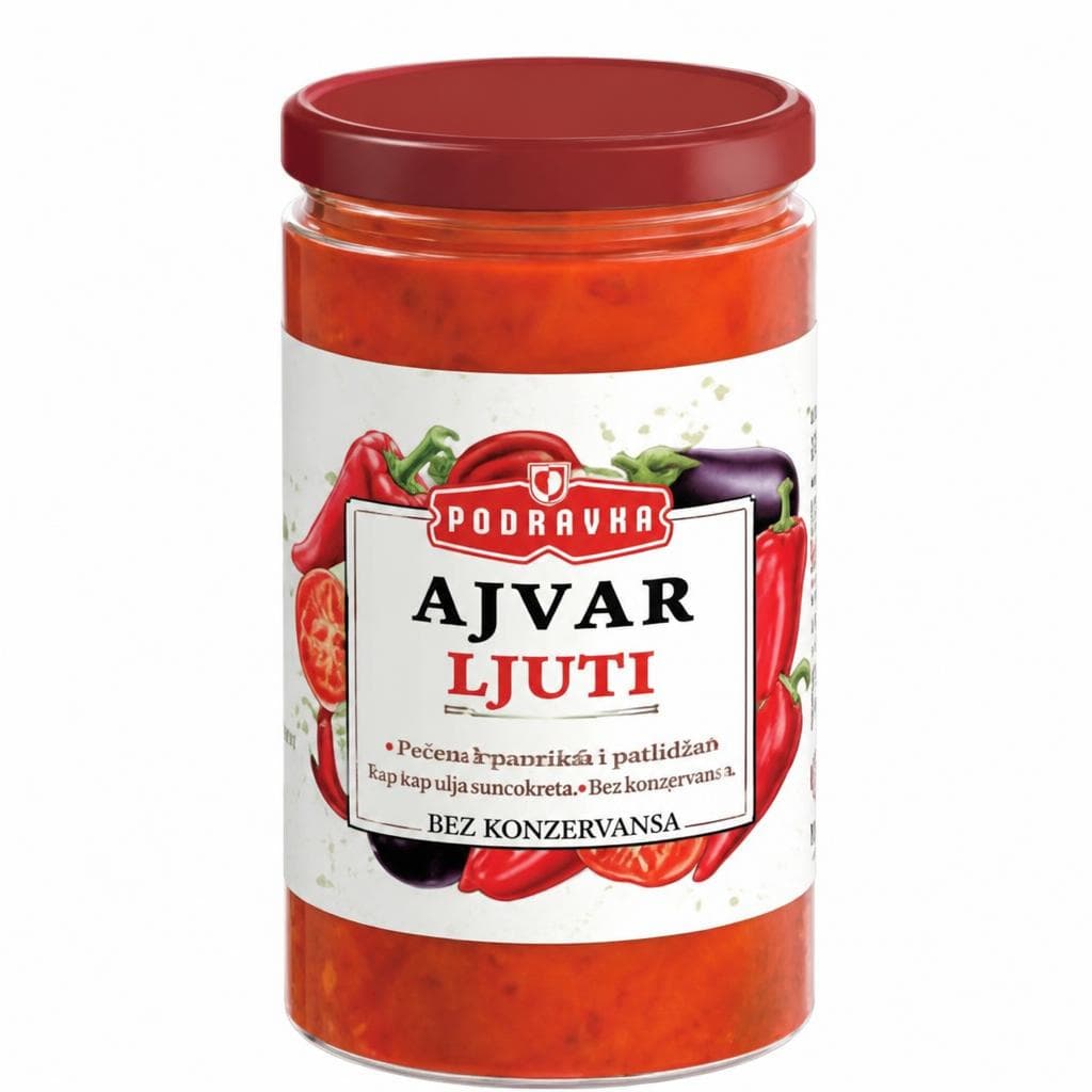 Podravka Ajvar ljuti 690 g Akcija u trgovini Trgovina Krk