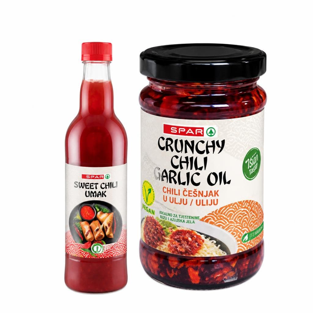 Sweet Chili umak ili češnjak u chili ulju 100 g ili 700 ml Spar Akcija u trgovini Spar