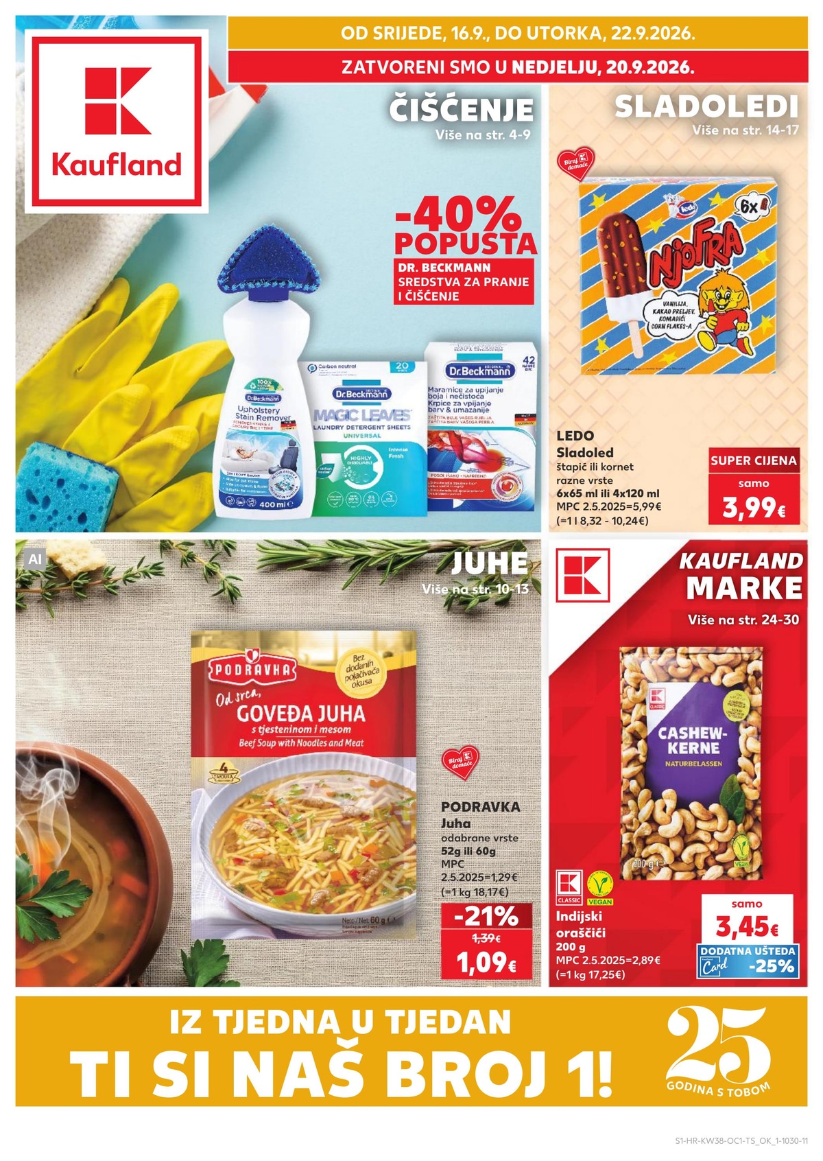 Kaufland — Čišćenje, sladoledi, juhe...