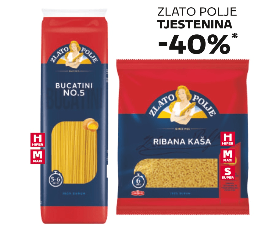 Zlato Polje Tjestenina - Akcija u trgovini Tommy
