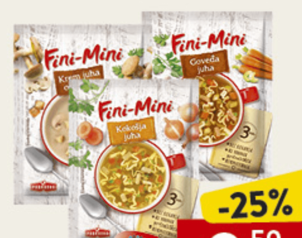 Fini-Mini Juha 18g-23g - Akcija u trgovini Konzum