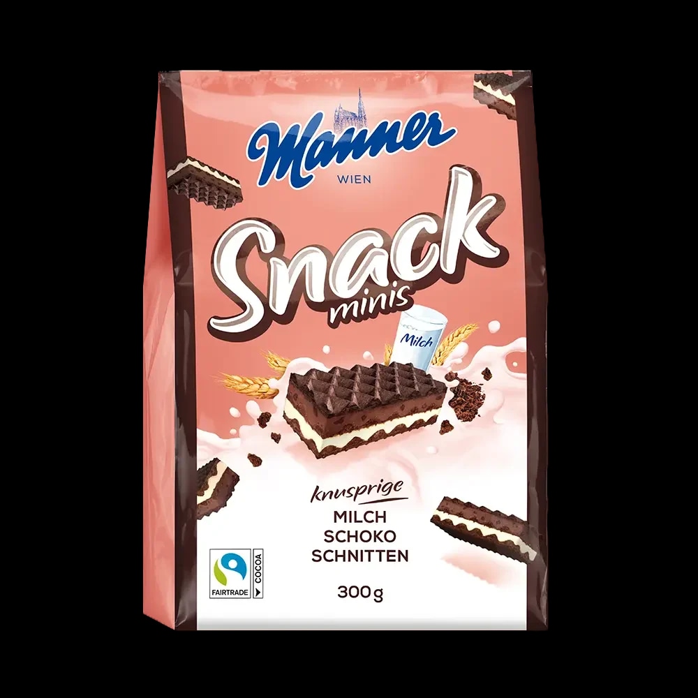 MANNER SNACK MINIS vafli 300 g - Akcija u trgovini Mueller