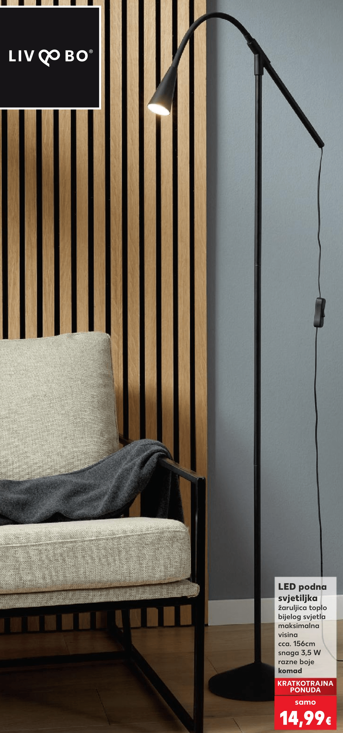 LED podna svjetiljka komad - Akcija u trgovini Kaufland