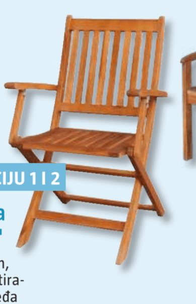 Sklopiva vrtna stolica 'Diana' - Akcija u trgovini Bauhaus