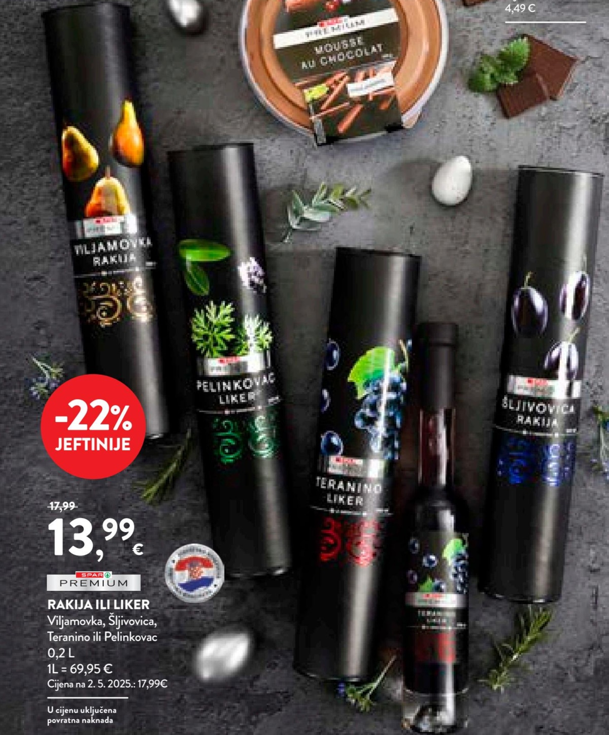 SPAR PREMIUM Rakija ili liker 0,2 L - Akcija u trgovini Interspar