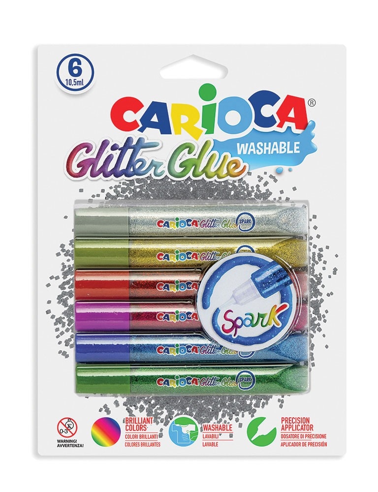 Carioca ljepilo 6 boja x 10,5 m Akcija u trgovini Plodine