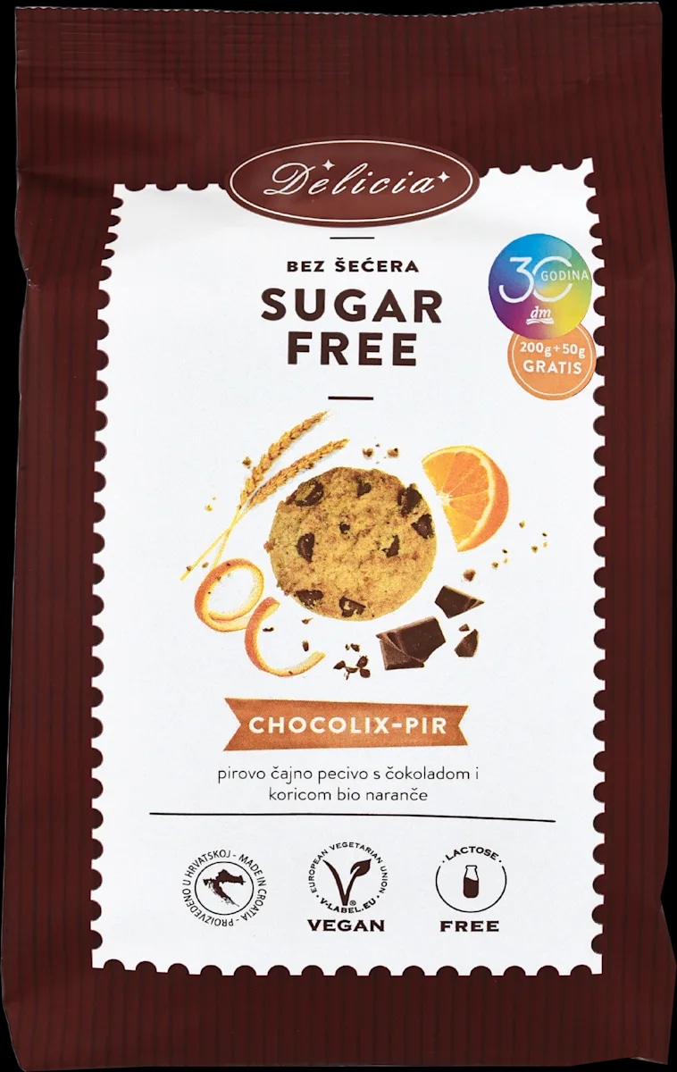 Delicia pirovo čajno pecivo Chocolix-Pir 250 g - Akcija u trgovini Dm