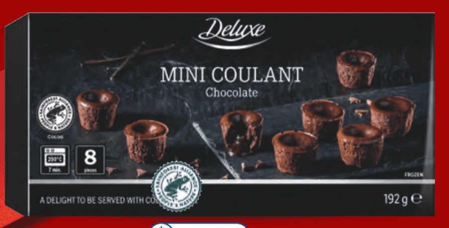 Deluxe Mini lava cake s čokoladom 8 x 24 g - Akcija u trgovini Lidl