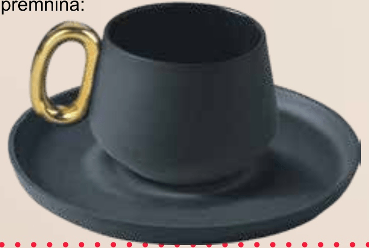 Set šalica s tanjurićem - Akcija u trgovini KTC