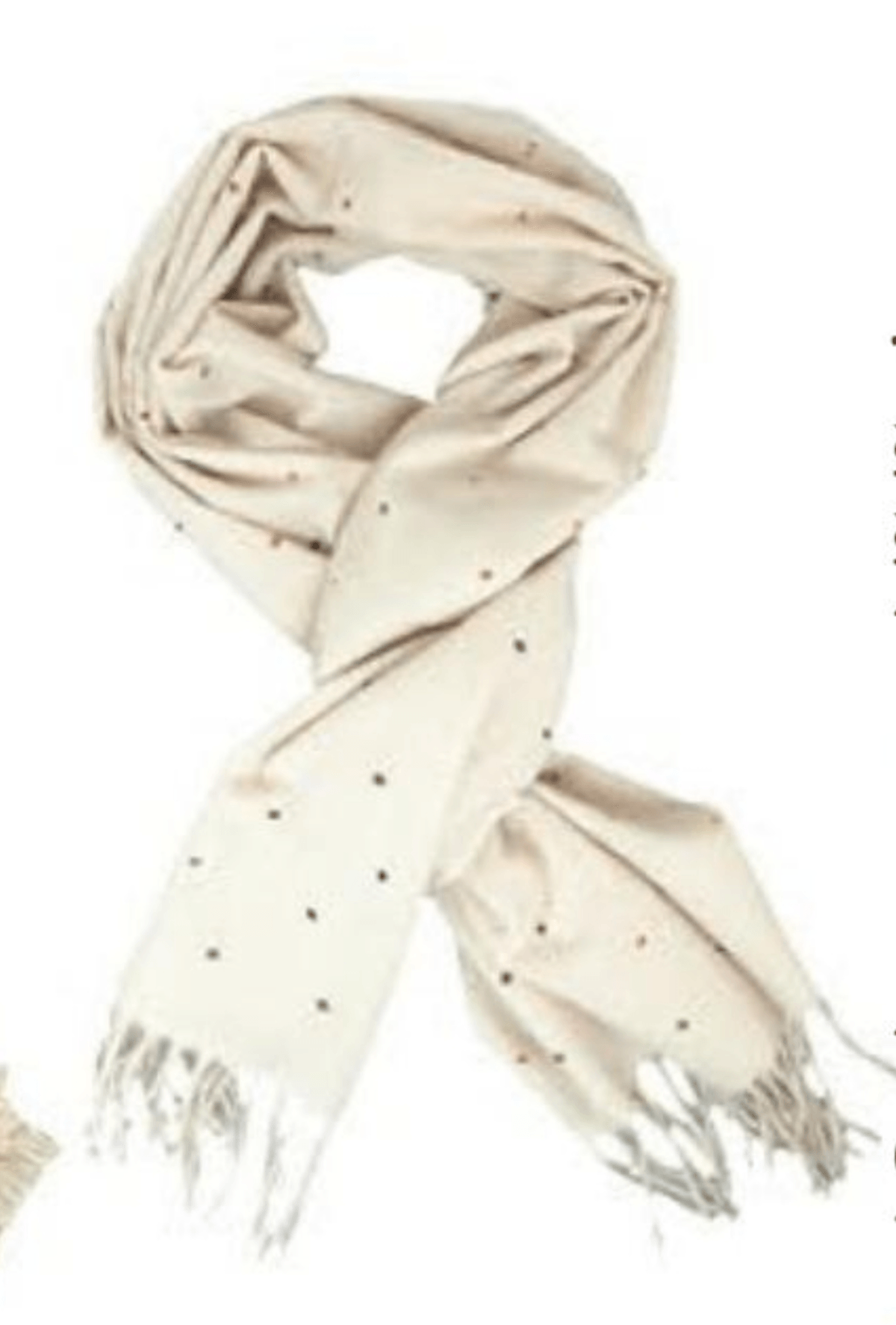 šal bijeli sa šarenim točkicama 1 kom. - Akcija u trgovini Dm