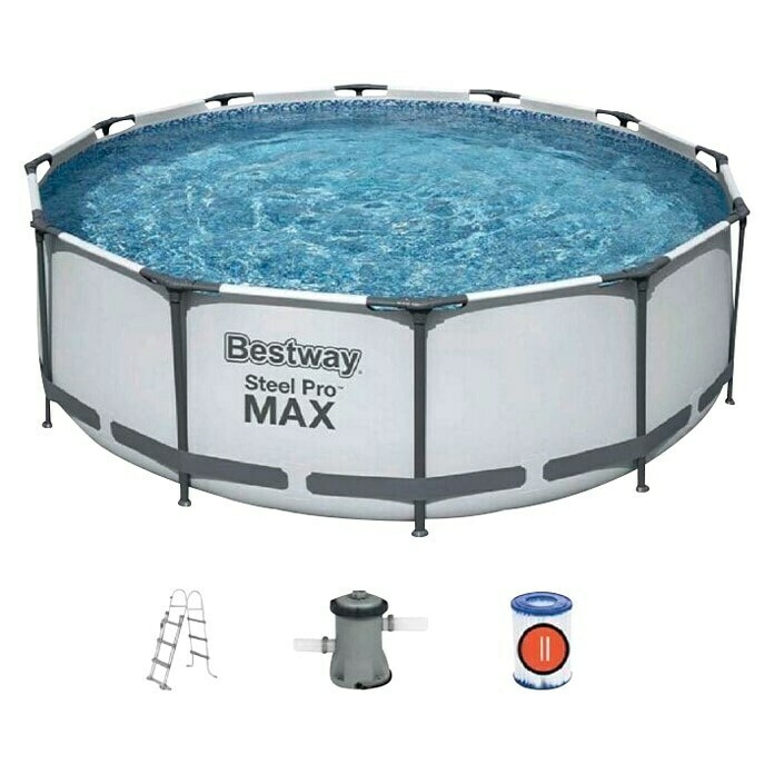 Okrugli bazen s okvirom Steel Pro Max Bestway - Akcija u trgovini Merkury