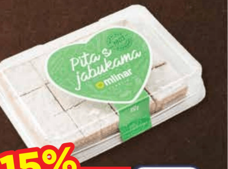 Milinar Pita s jabukama 450 g - Akcija u trgovini Djelo