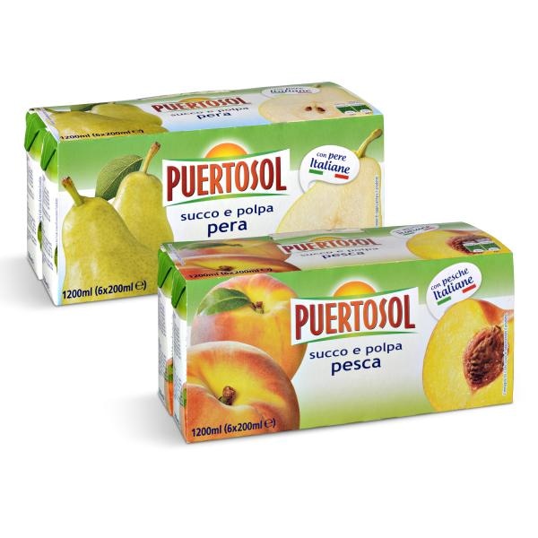 Nektar marelica, jabuka/banana 6 x 200 ml PUERTOSOL - Akcija u trgovini Eurospin