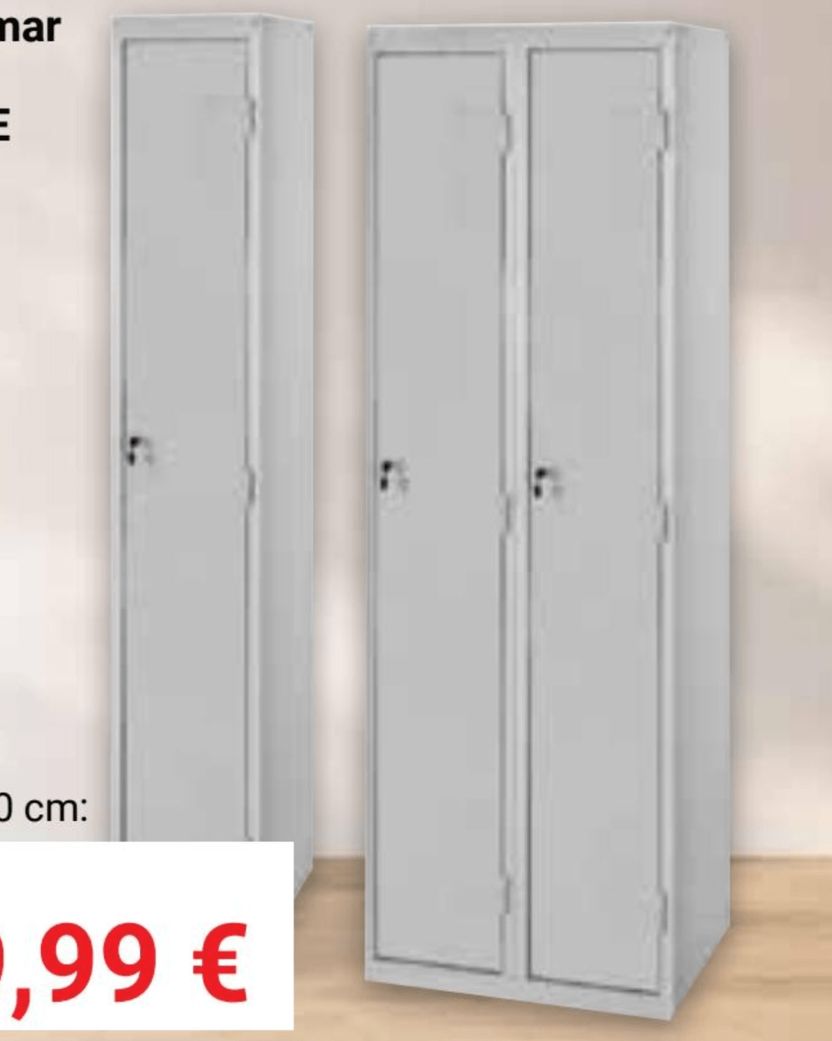 Metalni ormar LACUNA WORKTIME - Akcija u trgovini Pevex