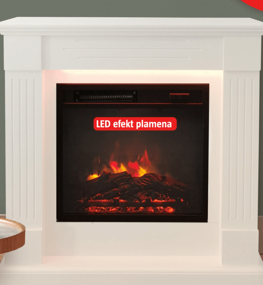 Električni kamin - Akcija u trgovini Bauhaus