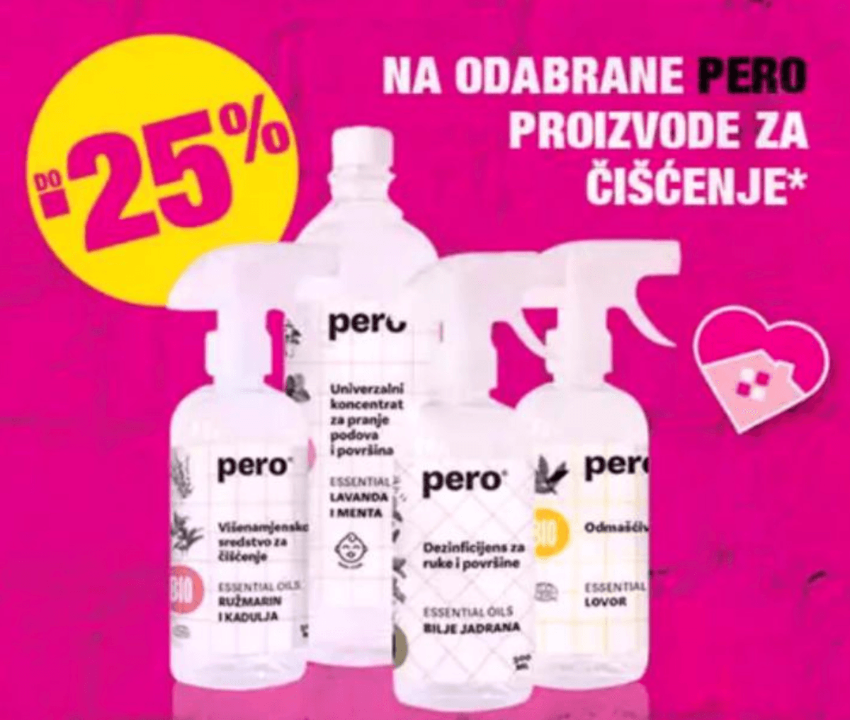Odabrani Pero proizvodi za čišćenje - Akcija u trgovini Bipa