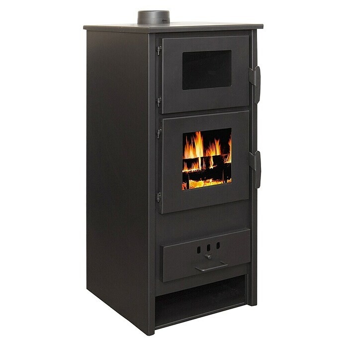 Kamin na drva 'Taurus' d 46 x š 46 x v 100 cm, Ø dimovodne cijevi 12 cm, za prostorije do 200 m³ Akcija u trgovini Bauhaus