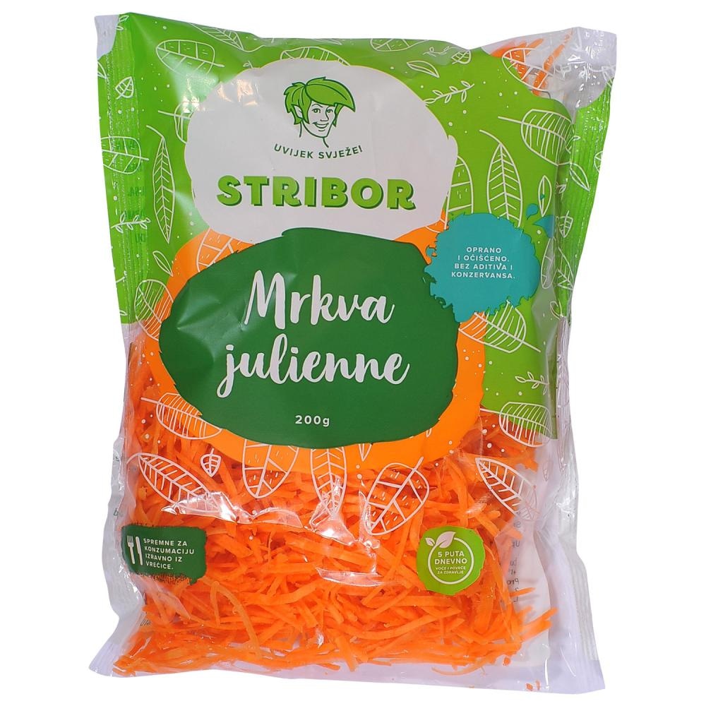 Mrkva julienne ili kupus bijeli 200 g - 250 g STRIBOR - Akcija u trgovini Kaufland