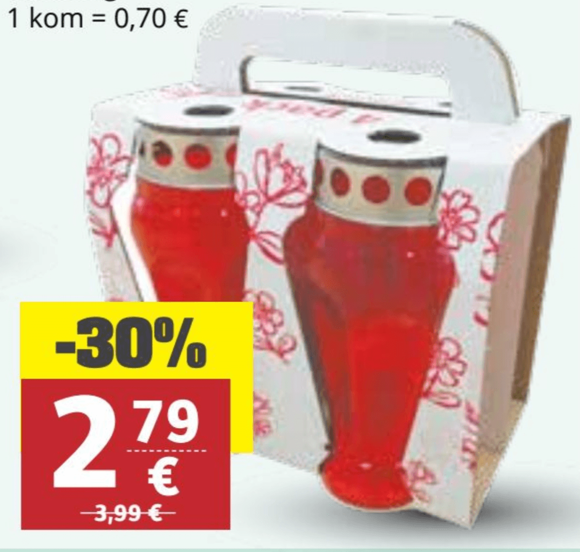 MAJA Nadgrobni lampion 4 x 130 g - Akcija u trgovini Ribola