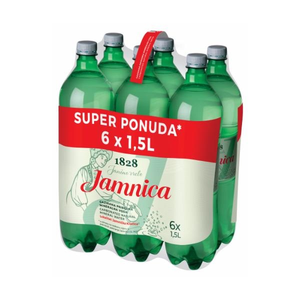 Jamnica gazirana mineralna voda 6 x 1,5L Akcija u trgovini Studenac