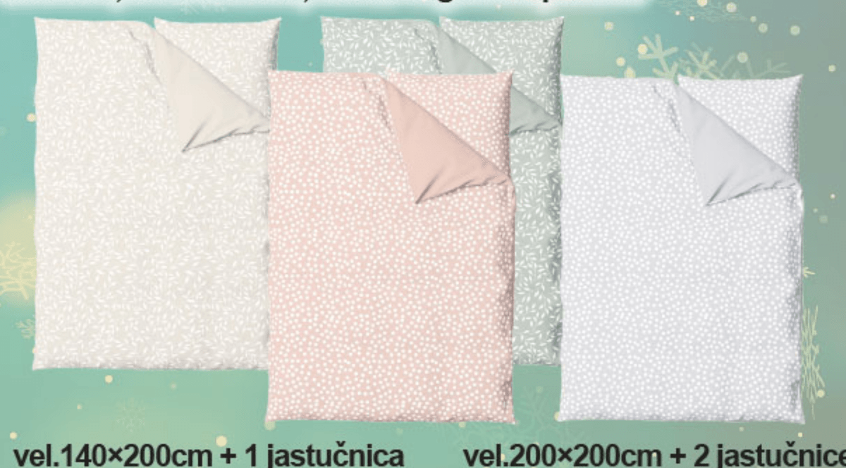 Posteljina Mirjana Mikulec vel.140×200cm + 1 jastučnica vel.60×80cm - Akcija u trgovini KTC