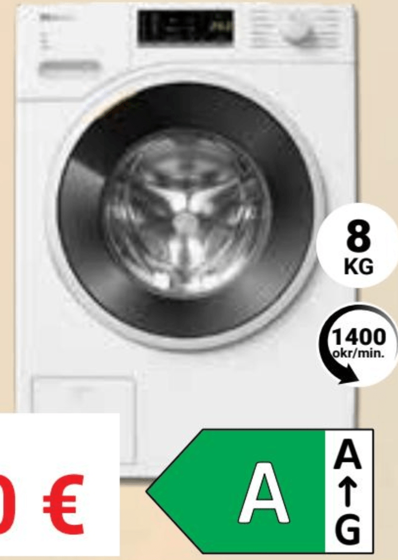 Perilica rublja Miele WWA 120 WCS ACTIVE 8 KG - Akcija u trgovini Pevex