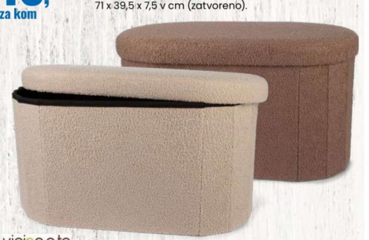 Ovalni tabure Vicinoate - Akcija u trgovini Eurospin