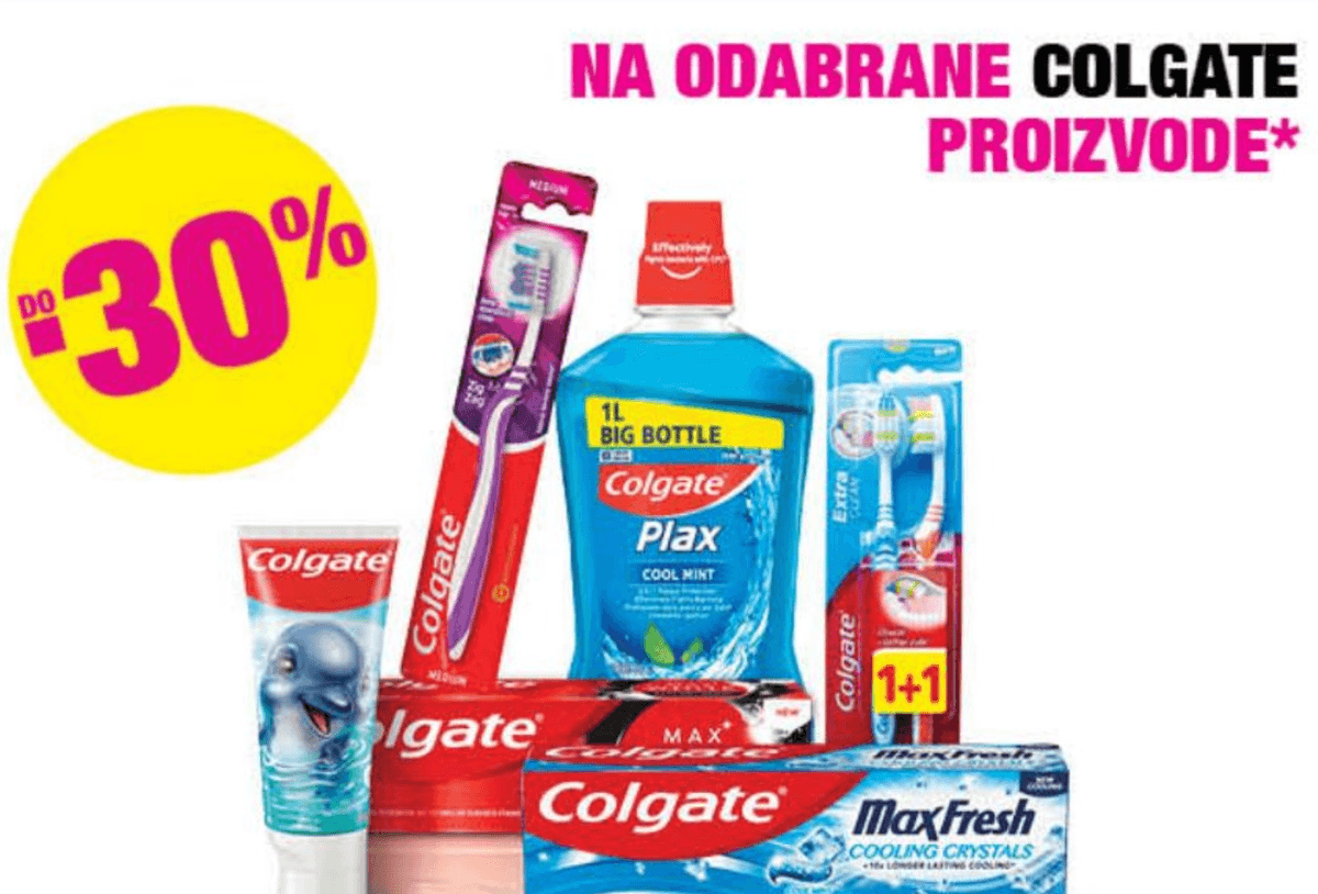Odabrani Colgate proizvodi - Akcija u trgovini Bipa
