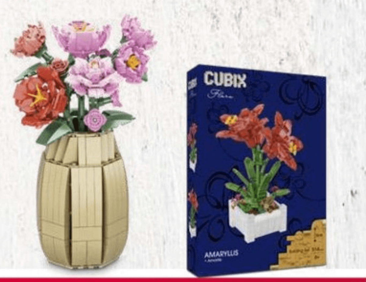 Cubix cvijeće s vazom - Akcija u trgovini Eurospin