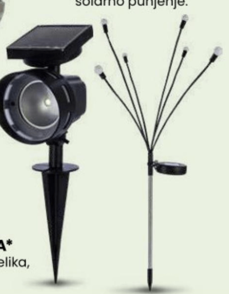 Solarna lampa - Akcija u trgovini Eurospin