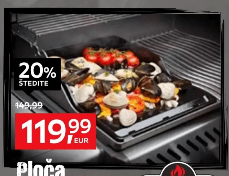 Ploča za roštilj NAPOLEON - Akcija u trgovini Lesnina