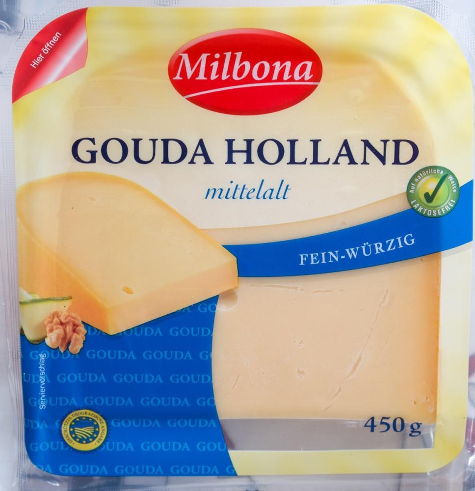 Milbona Gouda Holland 450 g - Akcija u trgovini Lidl