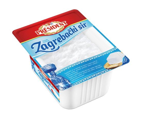 Svježi Zagrebački sir Président 375 g - Akcija u trgovini Spar