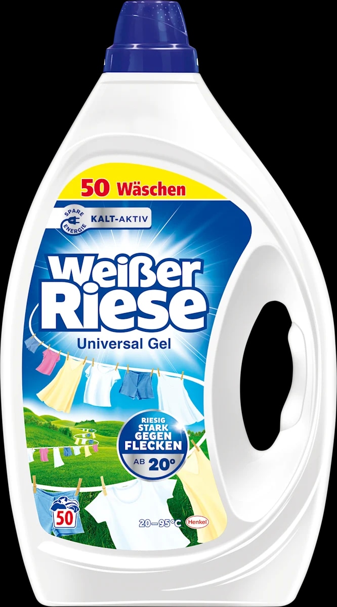 Weisser Riese tekući deterdžent za pranje rublja Universal 50 pranja, 2,25 l - Akcija u trgovini Dm