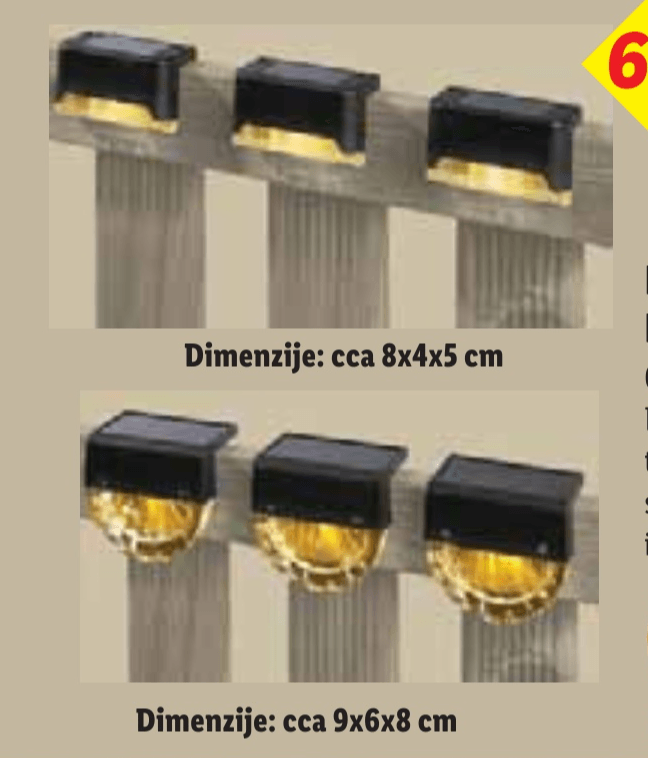 LIVARNO LED solarne svjetiljke 6 komada u setu - Akcija u trgovini Lidl