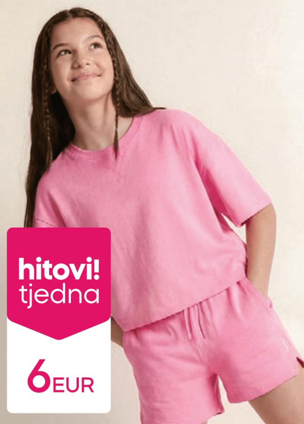 Majica kratkih rukava ili kratke hlače Bekkin za djevojčice - Akcija u trgovini Pepco