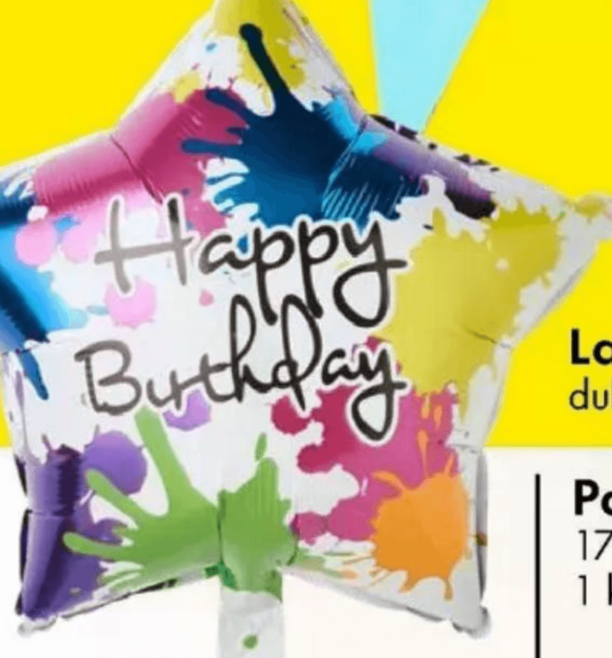 Folijski balon Ø 45 cm - Akcija u trgovini Tedi