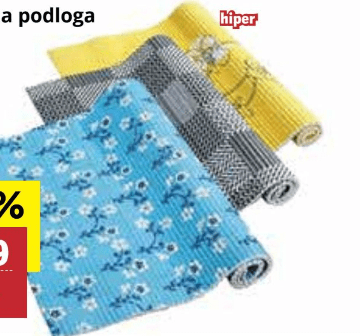 Podloga protuklizna 1 kom - Akcija u trgovini Konzum