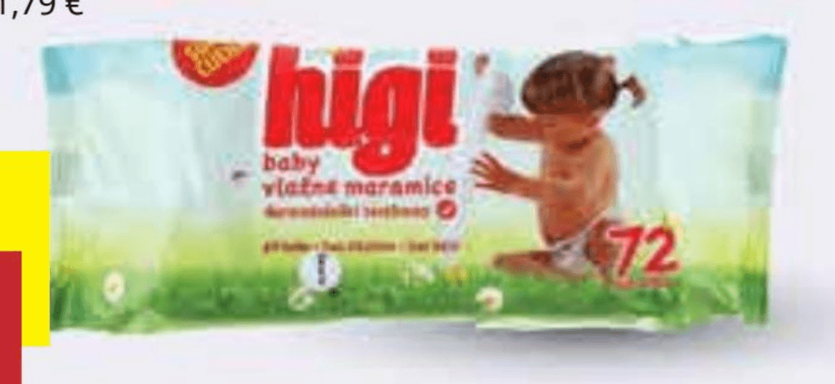 HIGI Baby Vlažne maramice 72 kom - Akcija u trgovini Ribola