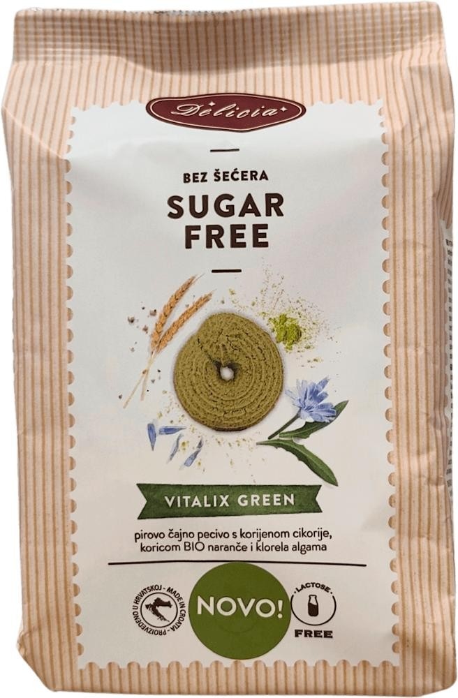 Delicia keksi bez šećera Vitalix Green 200 g Akcija u trgovini Dm