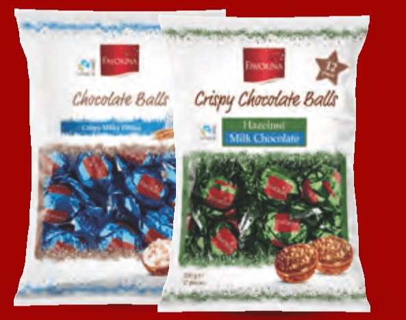 Čokoladne praline s crispom 200 g Favorina - Akcija u trgovini Lidl