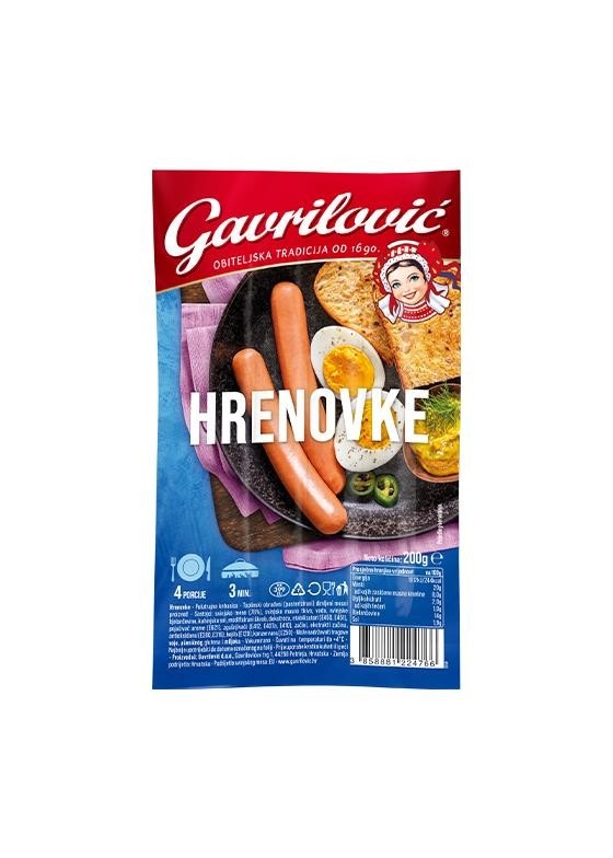 Gavrlović hrenovke pileće JELI 200 g Akcija u trgovini 365 Market