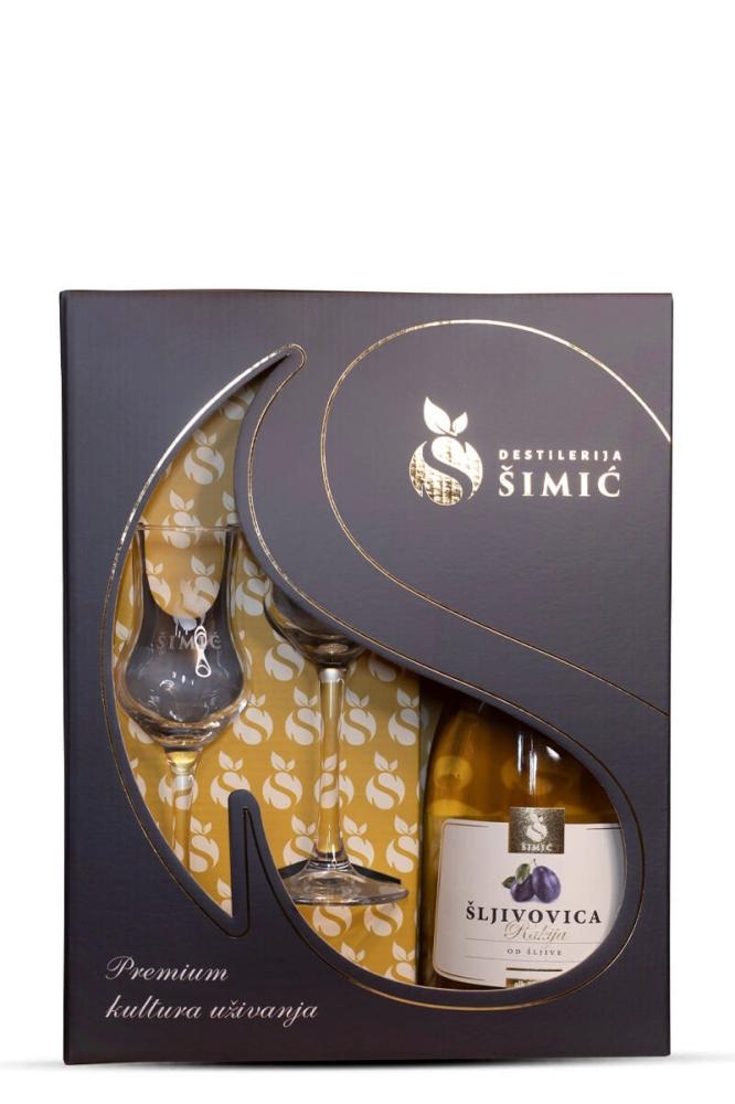 Rakija Šljivovica Šimić 0,7 L + 2 ČAŠE - Akcija u trgovini Interspar