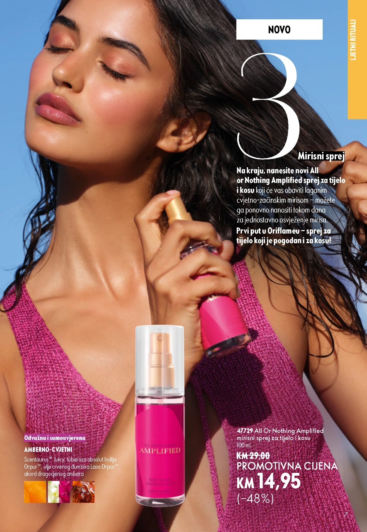 Oriflame All Or Nothing Amplified mirisni sprej za tijelo i kosu 100 ml - Akcija u trgovini Oriflame