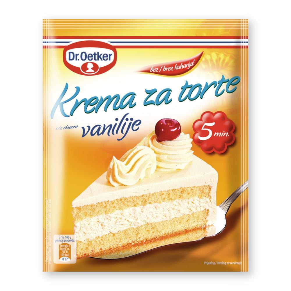 Krema za torte Dr.Oetker 45 g - Akcija u trgovini Boso