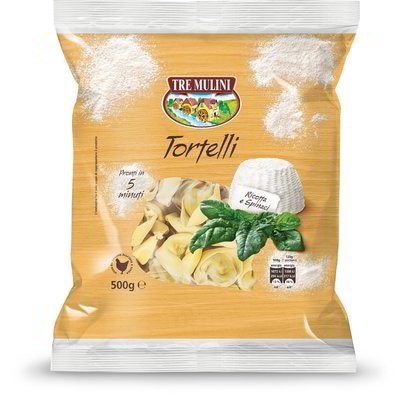 Tre Mulini Tortelli Ricotta i špinat 500 g - Akcija u trgovini Eurospin