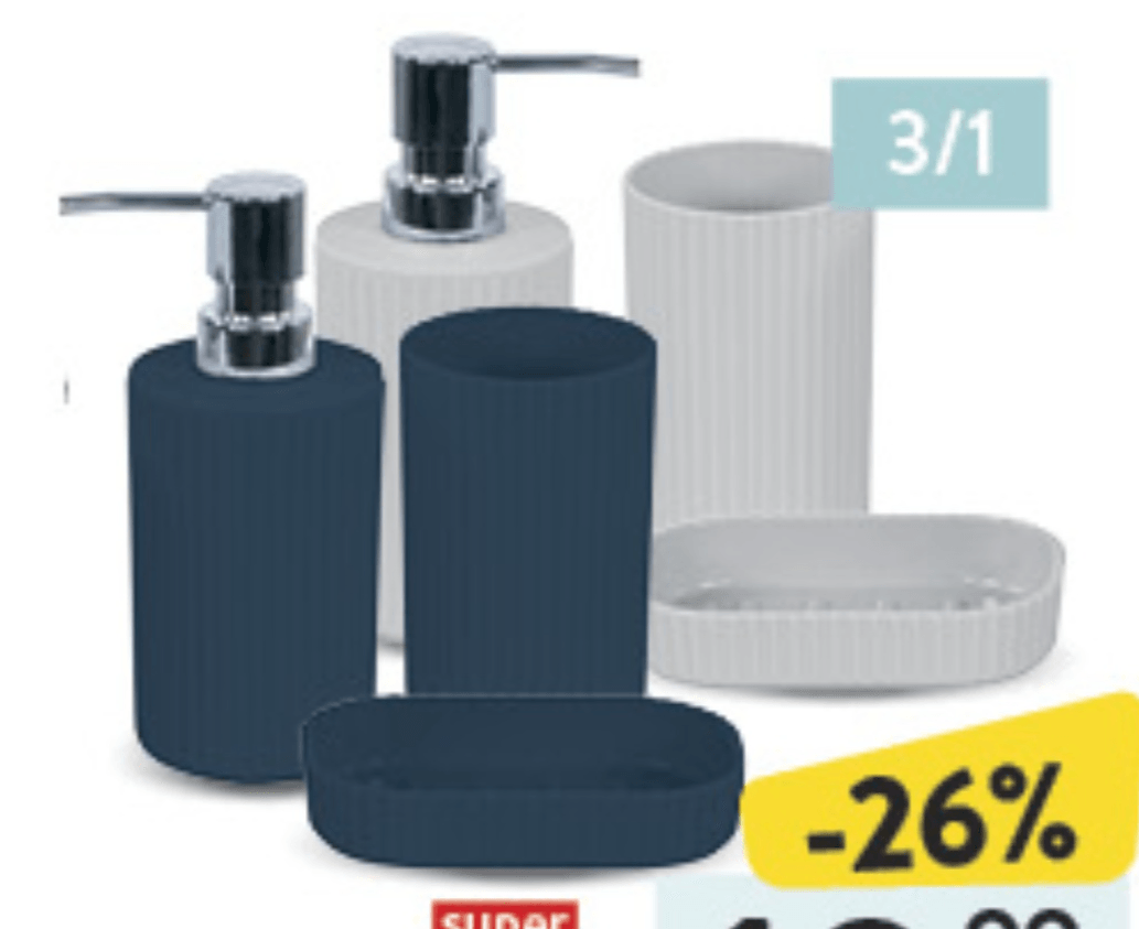 Kupaonski set Bagno 3/1 - Akcija u trgovini Konzum