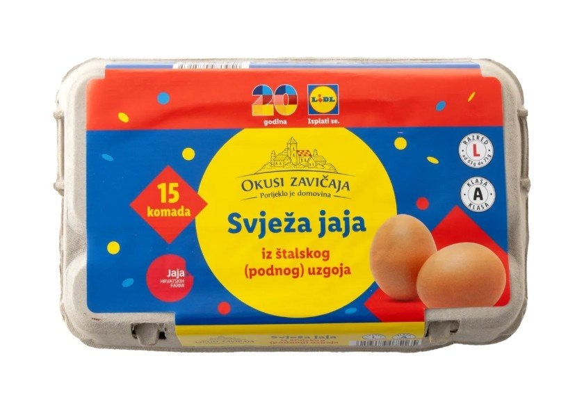 Okusi zavičaja jaja iz podnog uzgoja XXL 15 komada - Akcija u trgovini Lidl