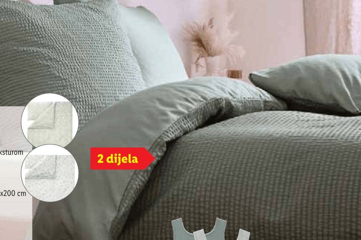 Livarno Krep posteljina Set - Akcija u trgovini Lidl
