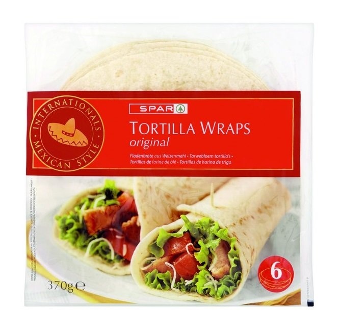 Tortille pšenične SPAR Original 8 komada u pakiranju, 320 g - Akcija u trgovini Interspar